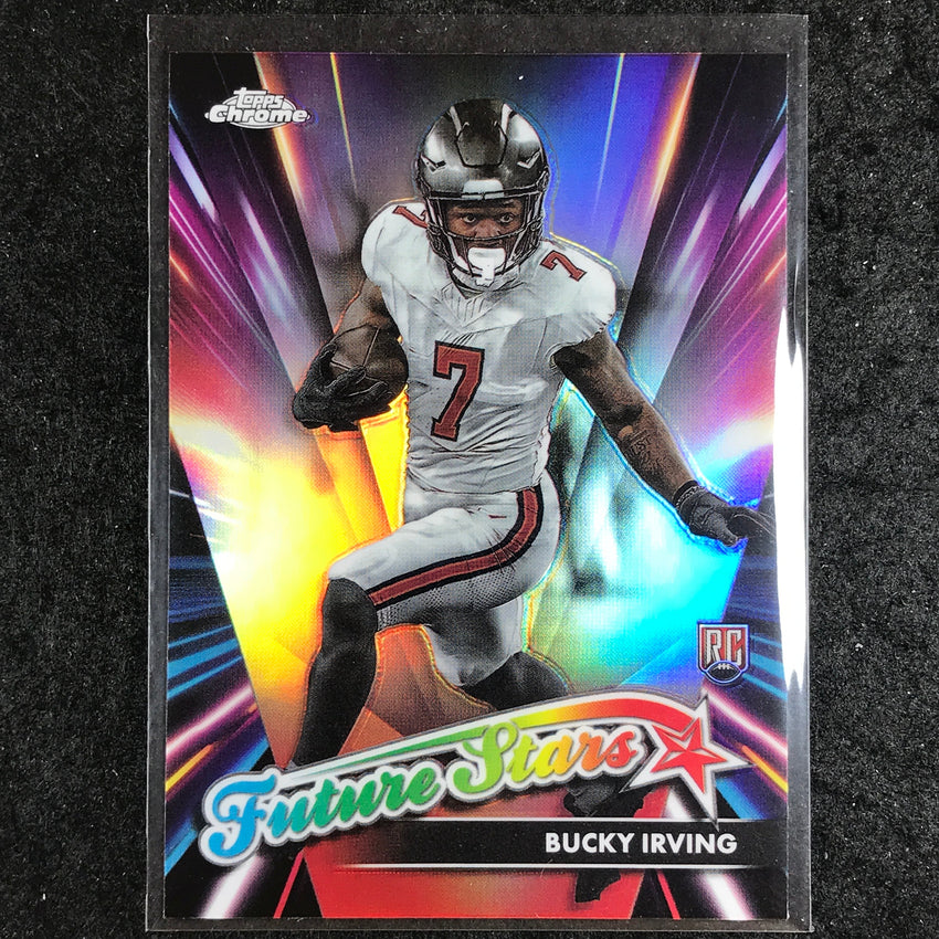 2024 Topps Chrome Football BUCKY IRVING Future Stars Rookie Refractor #19