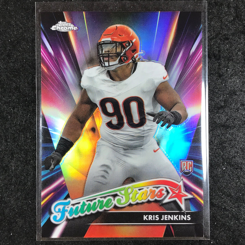 2024 Topps Chrome Football KRIS JENKINS Future Stars Rookie Refractor #23