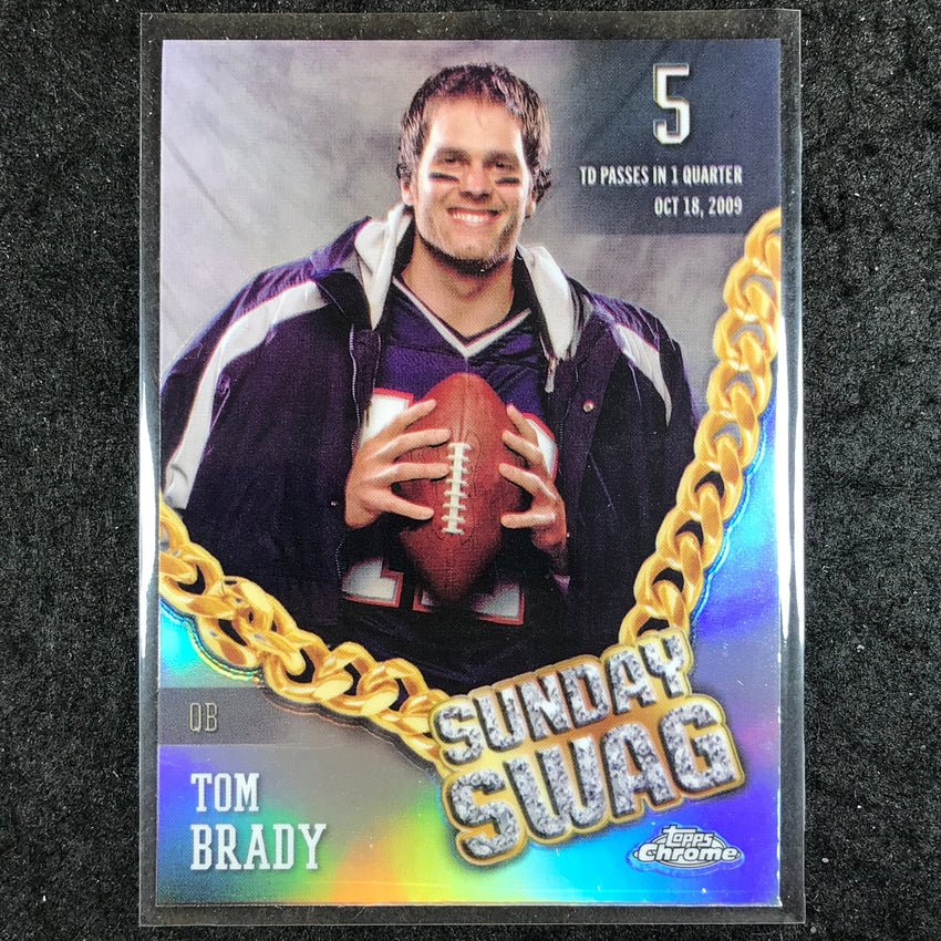 2024 Topps Chrome Football TOM BRADY Sunday Swag Refractor #1