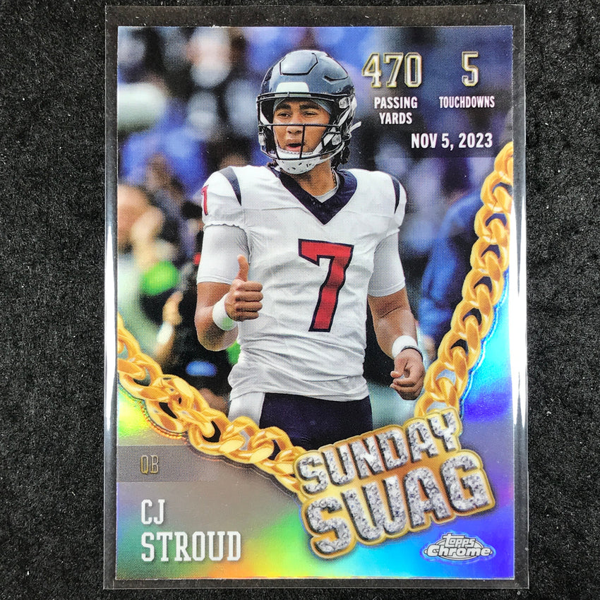 2024 Topps Chrome Football CJ STROUD Sunday Swag Refractor #7