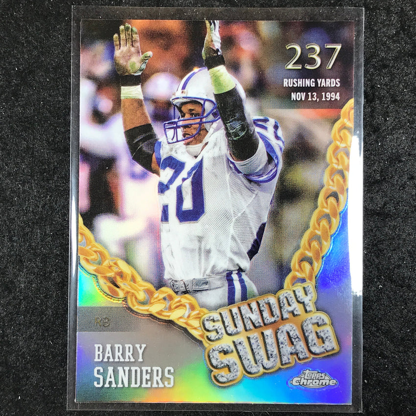 2024 Topps Chrome Football BARRY SANDERS Sunday Swag Refractor #15