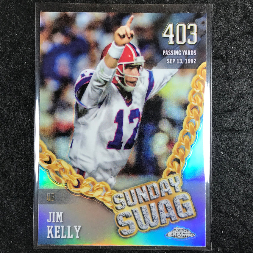 2024 Topps Chrome Football JIM KELLY Sunday Swag Refractor #18