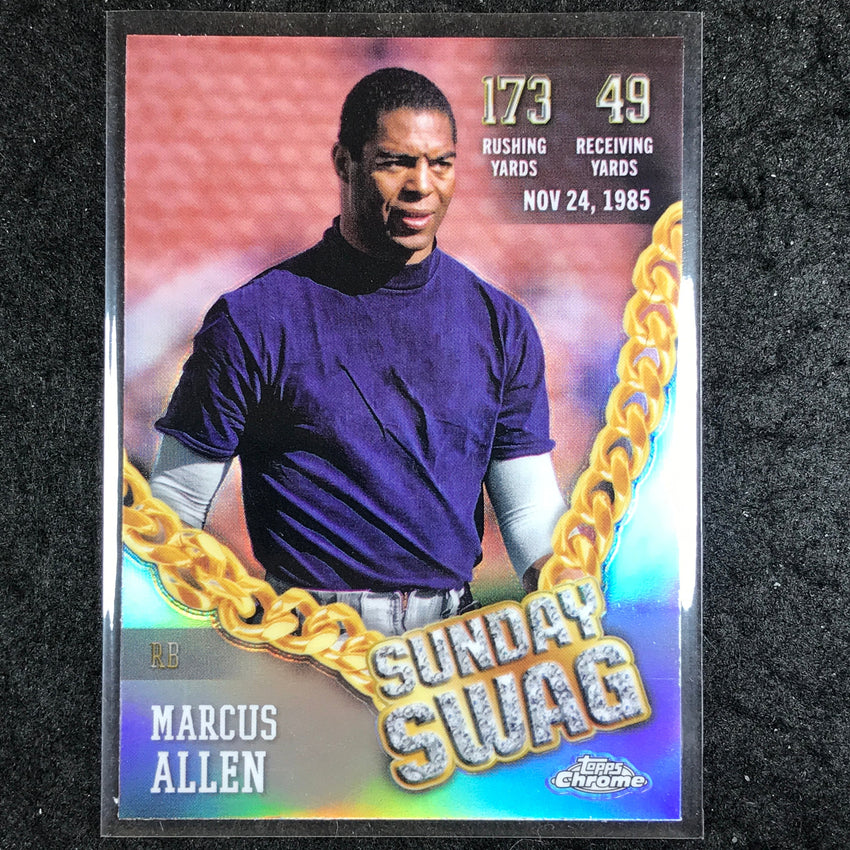 2024 Topps Chrome Football MARCUS ALLEN Sunday Swag Refractor #19