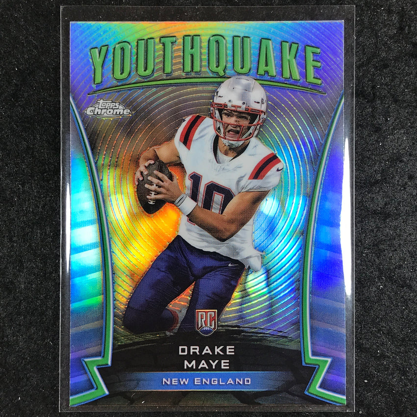 2024 Topps Chrome Football DRAKE MAYE Youthquake Rookie Refractor #2