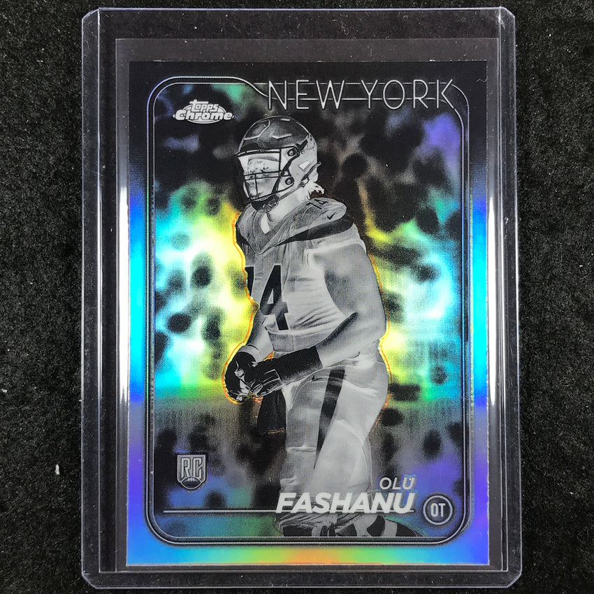 2024 Topps Chrome Football OLU FASHANU Rookie Negative Refractor #238