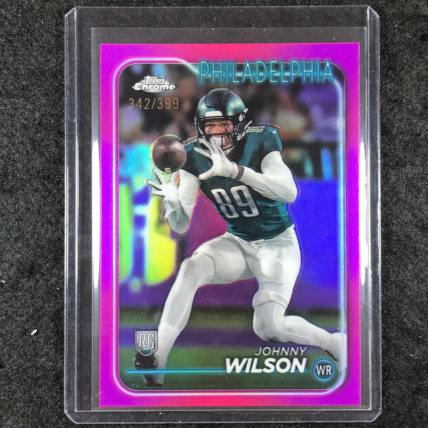 2024 Topps Chrome Football JOHNNY WILSON Rookie Base Magenta 342/399 #231