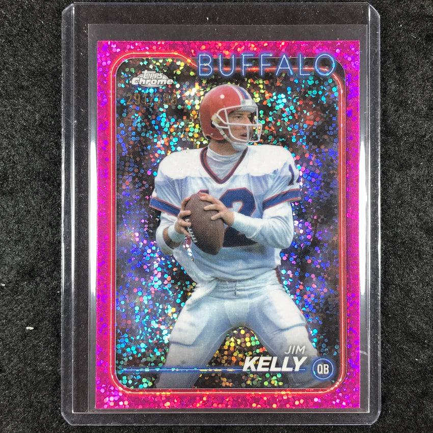2024 Topps Chrome Football JIM KELLY Base Magenta Speckle 293/399 #7
