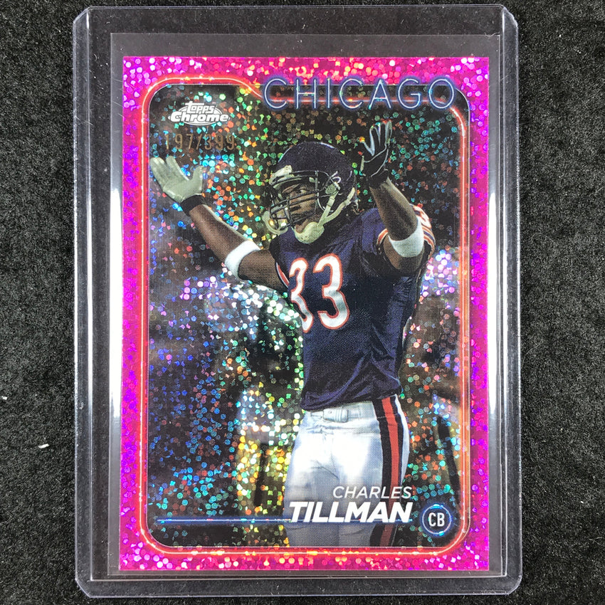 2024 Topps Chrome Football CHARLES TILLMAN Base Magenta Speckle 197/399 #19