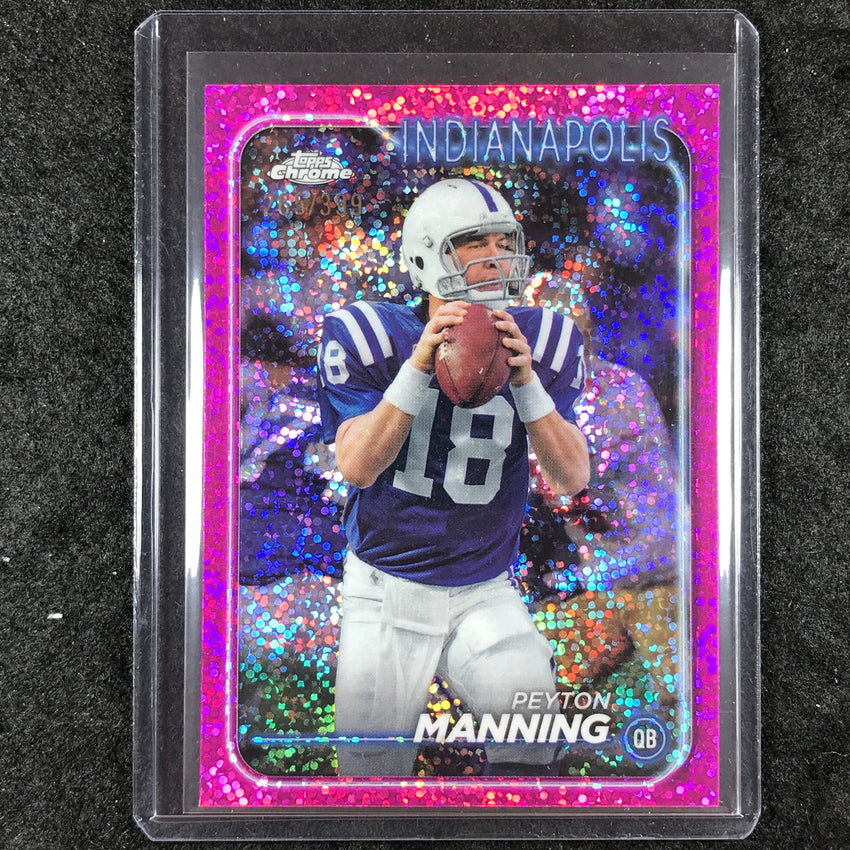 2024 Topps Chrome Football PEYTON MANNING Base Magenta Speckle 265/399 #86