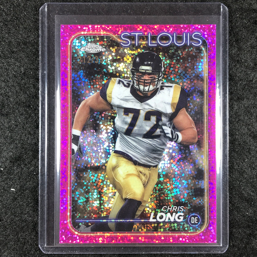 2024 Topps Chrome Football CHRIS LONG Base Magenta Speckle 212/399 #103