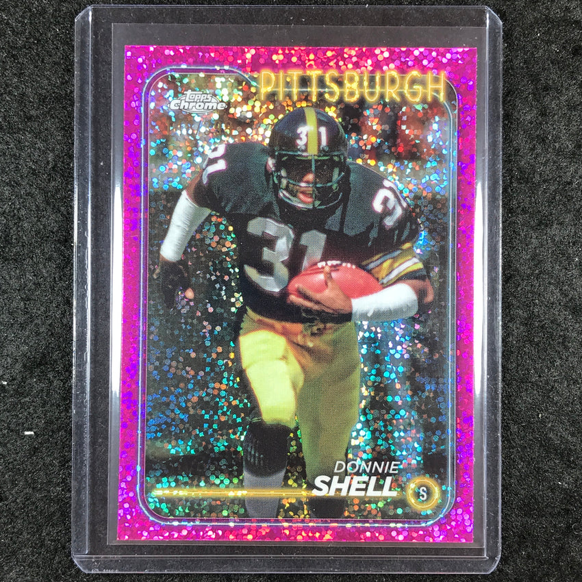 2024 Topps Chrome Football DONNIE SHELL Base Magenta Speckle 148/399 #167