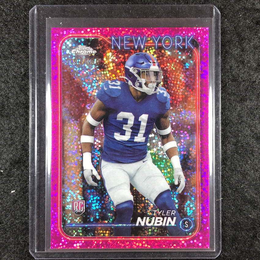 2024 Topps Chrome Football TYLER NUBIN Rookie Base Magenta Speckle 197/399 #283