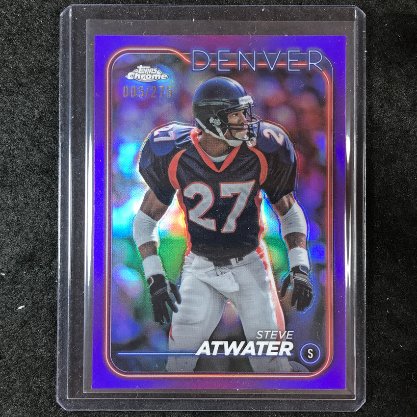 2024 Topps Chrome Football STEVE ATWATER Base Purple 5/275 #61