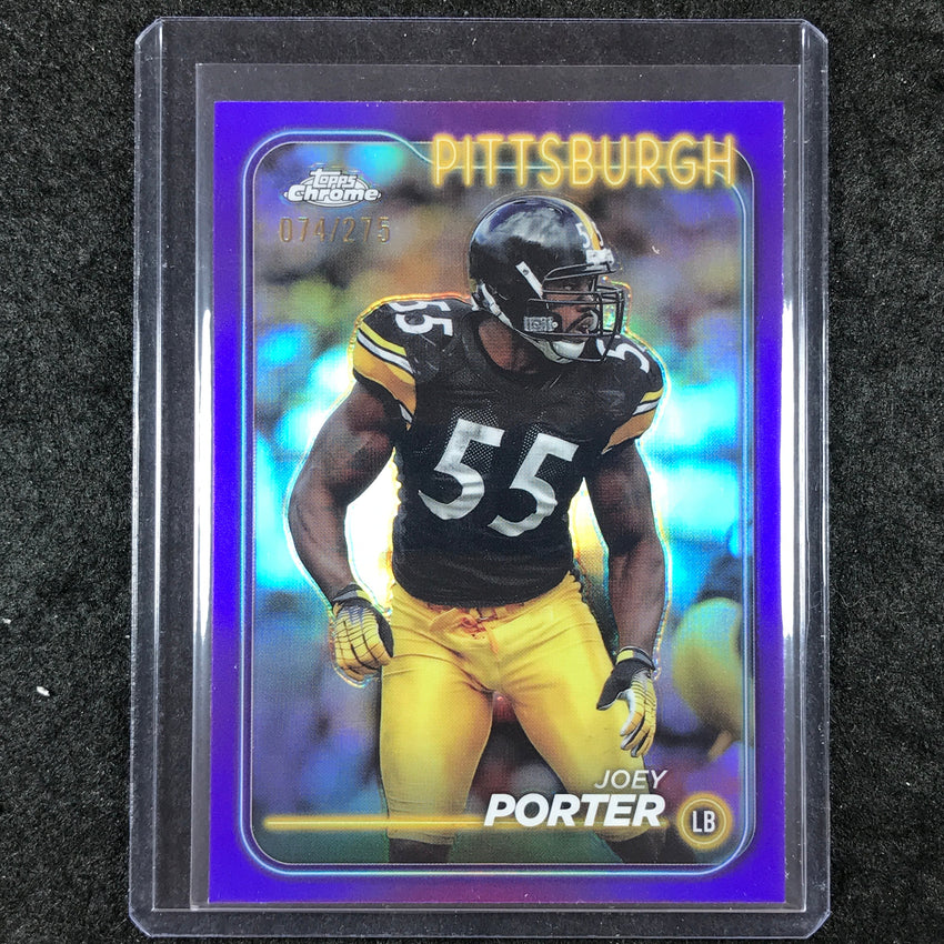 2024 Topps Chrome Football JOEY PORTER Base Purple 74/275 #169