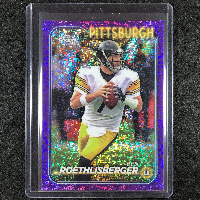 2024 Topps Chrome Football BEN ROETHLISBERGER Base Purple Speckle 198/275 #81