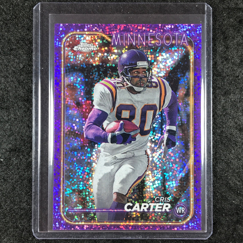 2024 Topps Chrome Football CHRIS CARTER Base Purple Speckle 194/275 #119