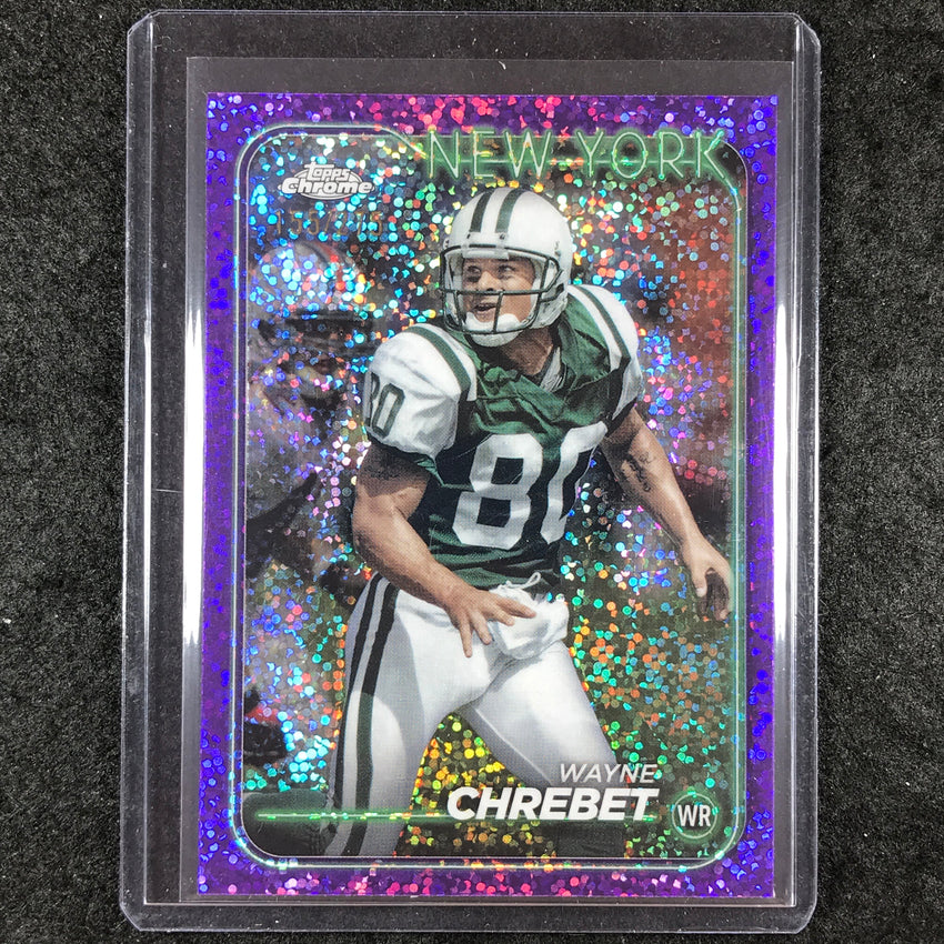 2024 Topps Chrome Football WAYNE CHREBET Base Purple Speckle 155/275 #149