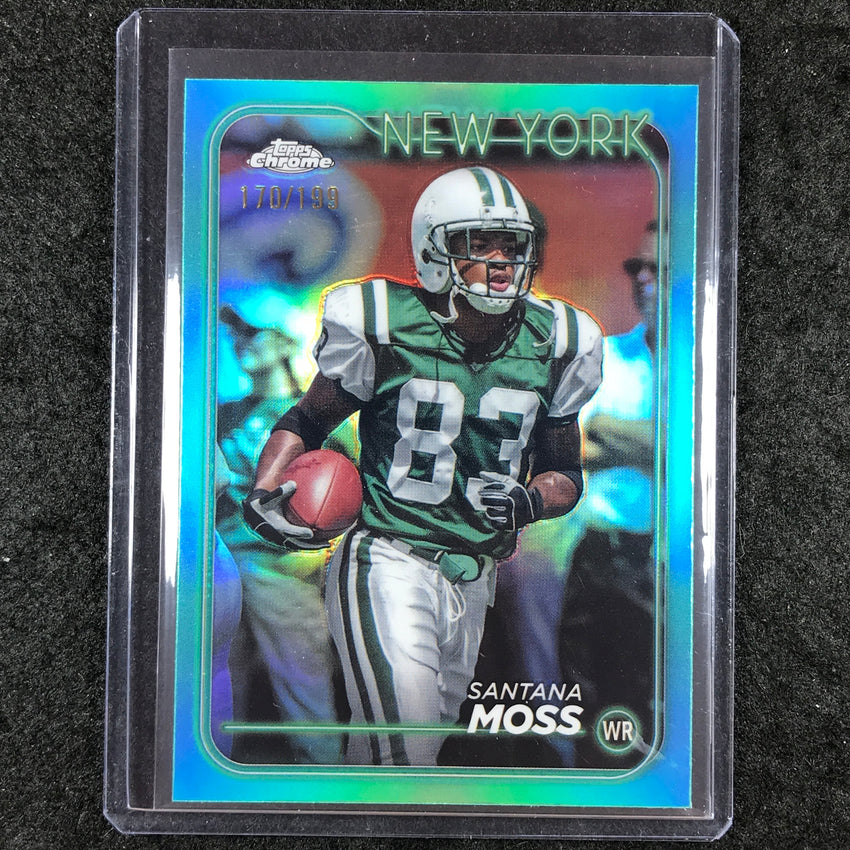 2024 Topps Chrome Football SANTANA MOSS Base Aqua 170/199 #148