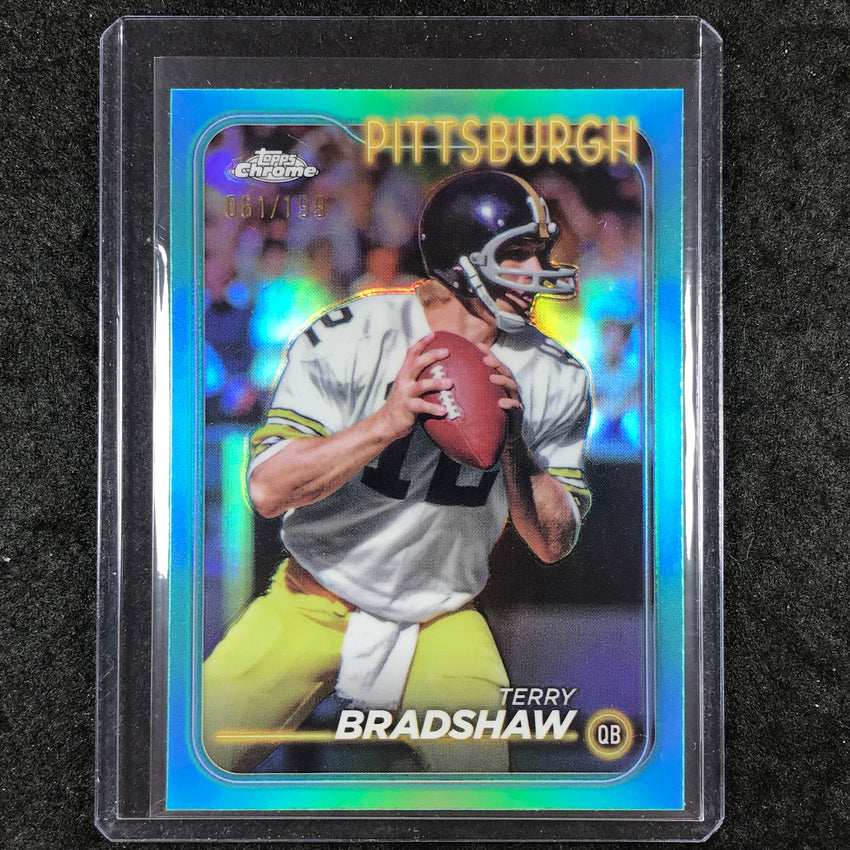 2024 Topps Chrome Football TERRY BRADSHAW Base Aqua 61/199 #161