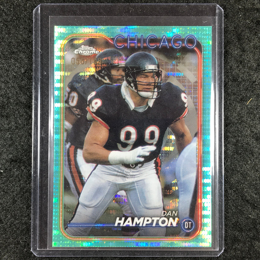 2024 Topps Chrome Football DAN HAMPTON Base Aqua Sonar 58/199 #22