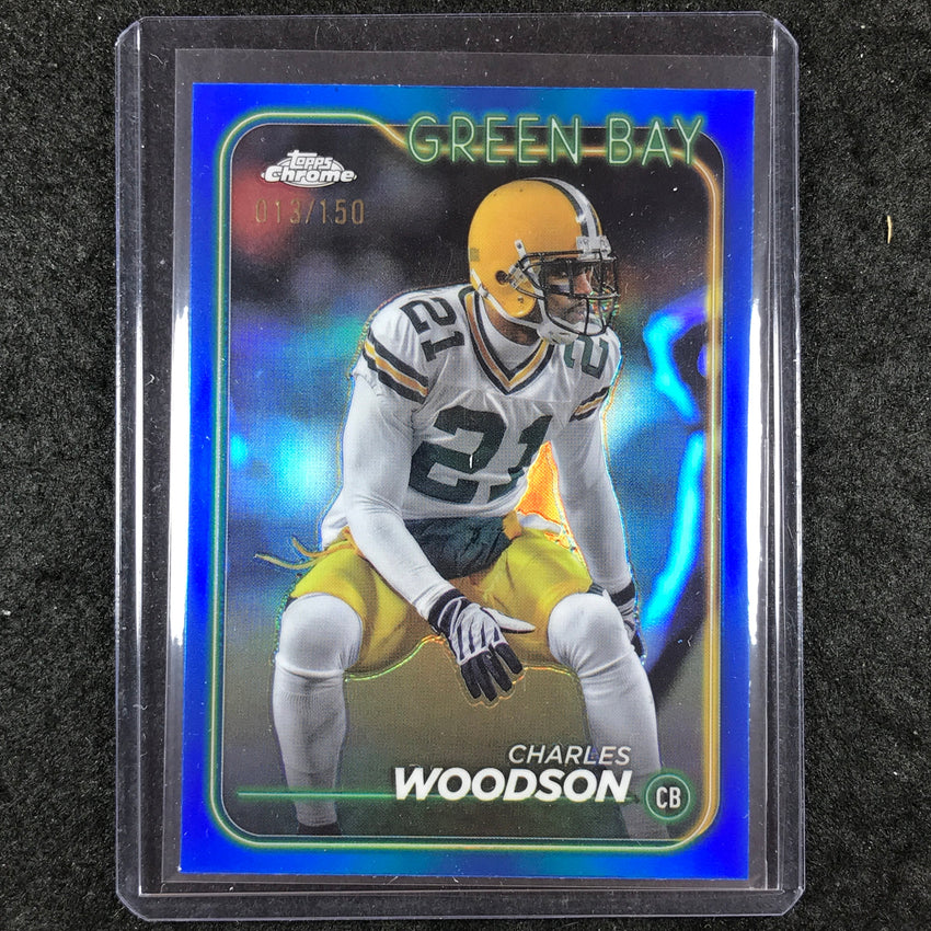 2024 Topps Chrome Football CHARLES WOODSON Base Blue 13/150 #72