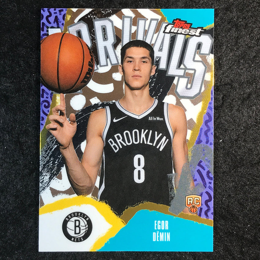 2025-26 Topps Finest EGOR DEMIN Arrivals Rookie Base #8