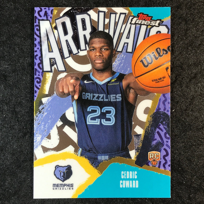 2025-26 Topps Finest CEDRIC COWARD Arrivals Rookie Base #11