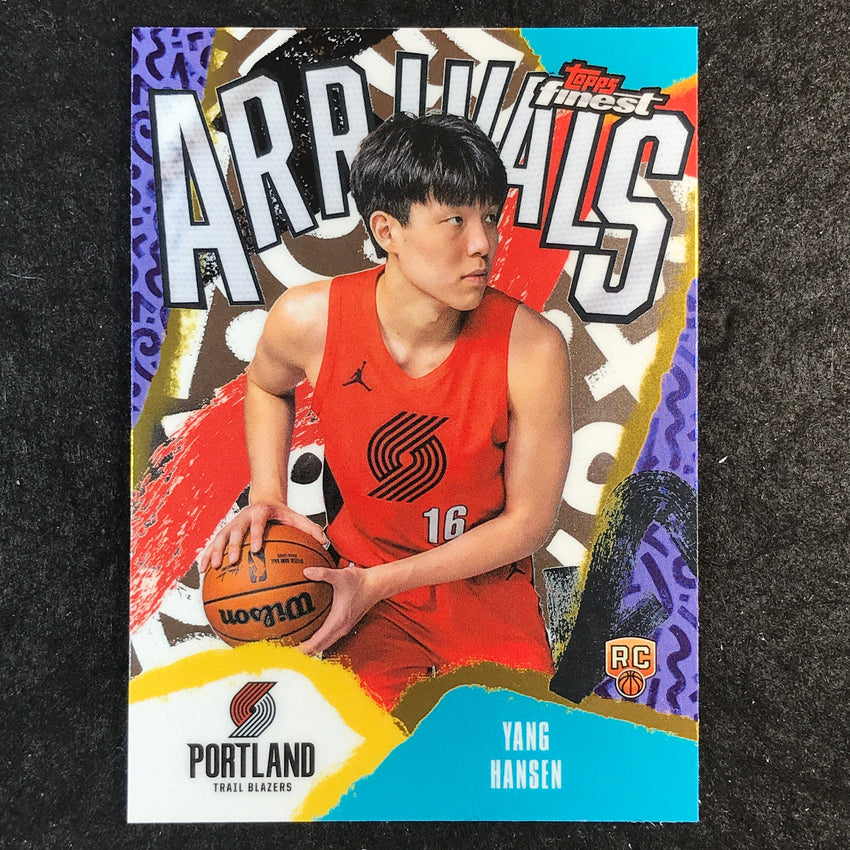 2025-26 Topps Finest YANG HANSEN Arrivals Rookie Base #16