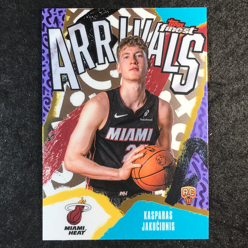 2025-26 Topps Finest KASPARAS JAKUCIONIS Arrivals Rookie Base #20