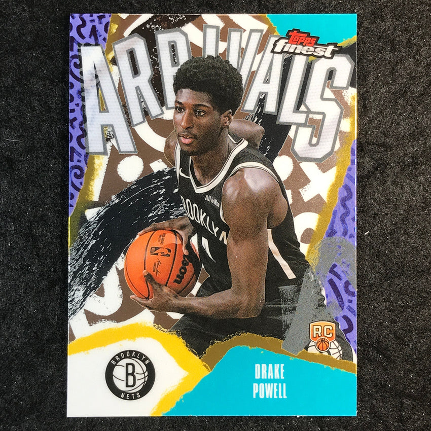 2025-26 Topps Finest DRAKE POWELL Arrivals Rookie Base #22