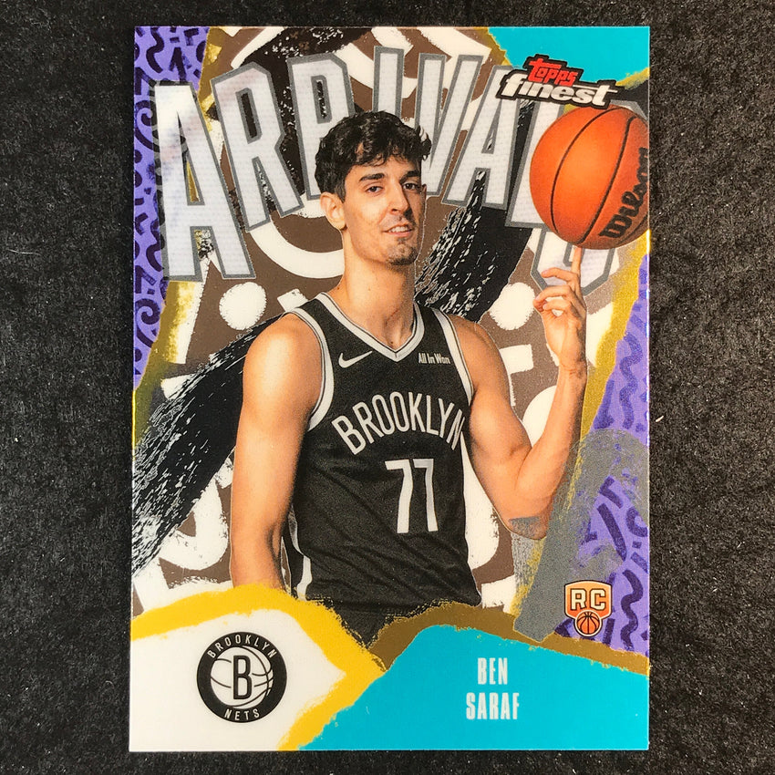 2025-26 Topps Finest BEN SARAF Arrivals Rookie Base #26