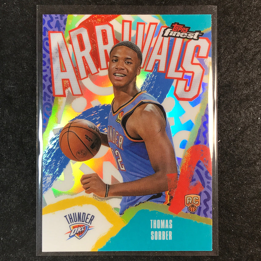 2025-26 Topps Finest THOMAS SORBER Arrivals Rookie Refractor #15
