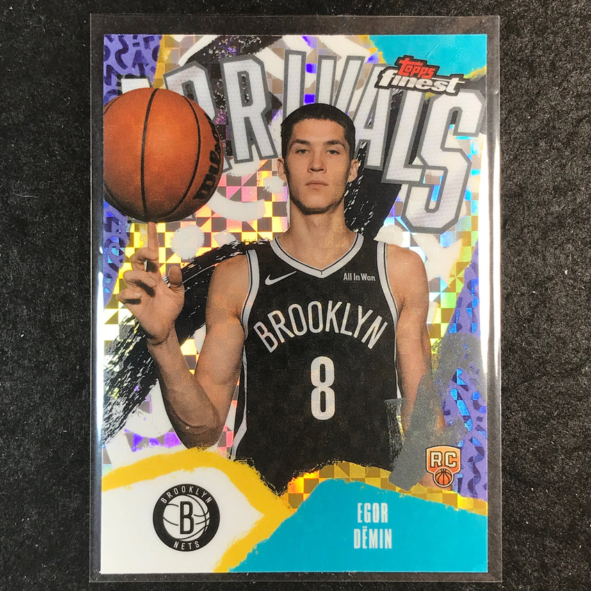 2025-26 Topps Finest EGOR DEMIN Arrivals Rookie X-Fractor #8