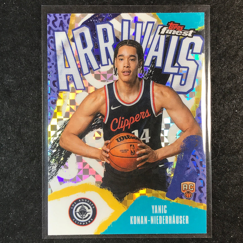 2025-26 Topps Finest YANIC KONAN-NIEDERHAUSER Arrivals Rookie X-Fractor #30