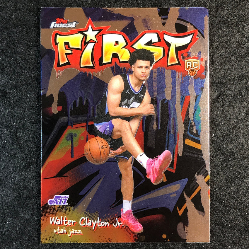 2025-26 Topps Finest WALTER CLAYTON JR. First Rookie Base #18