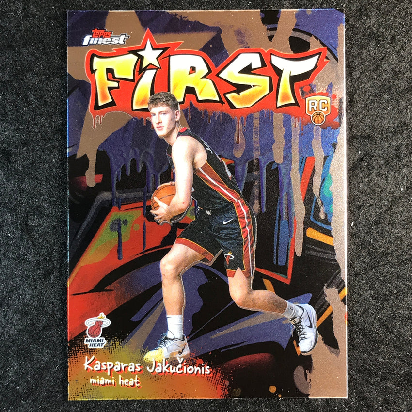 2025-26 Topps Finest KASPARAS JAKUCIONIS First Rookie Base #20