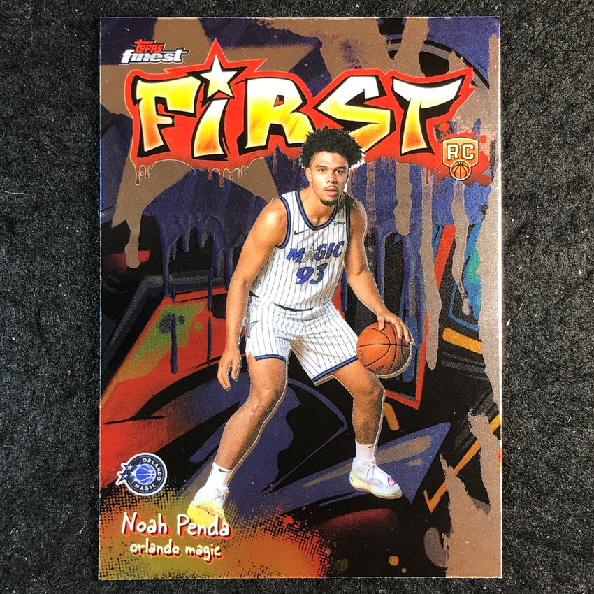 2025-26 Topps Finest NOAH PENDA First Rookie Base #22