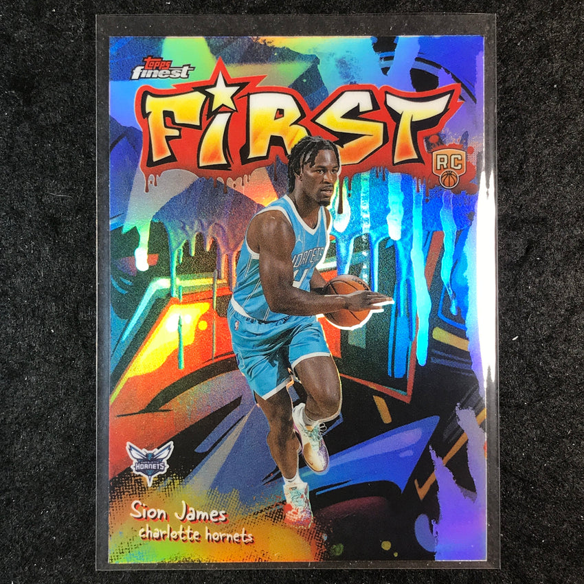 2025-26 Topps Finest SION JAMES First Rookie Refractor #23