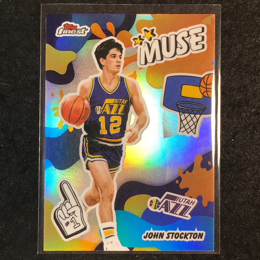 2025-26 Topps Finest JOHN STOCKTON Muse Refractor #10