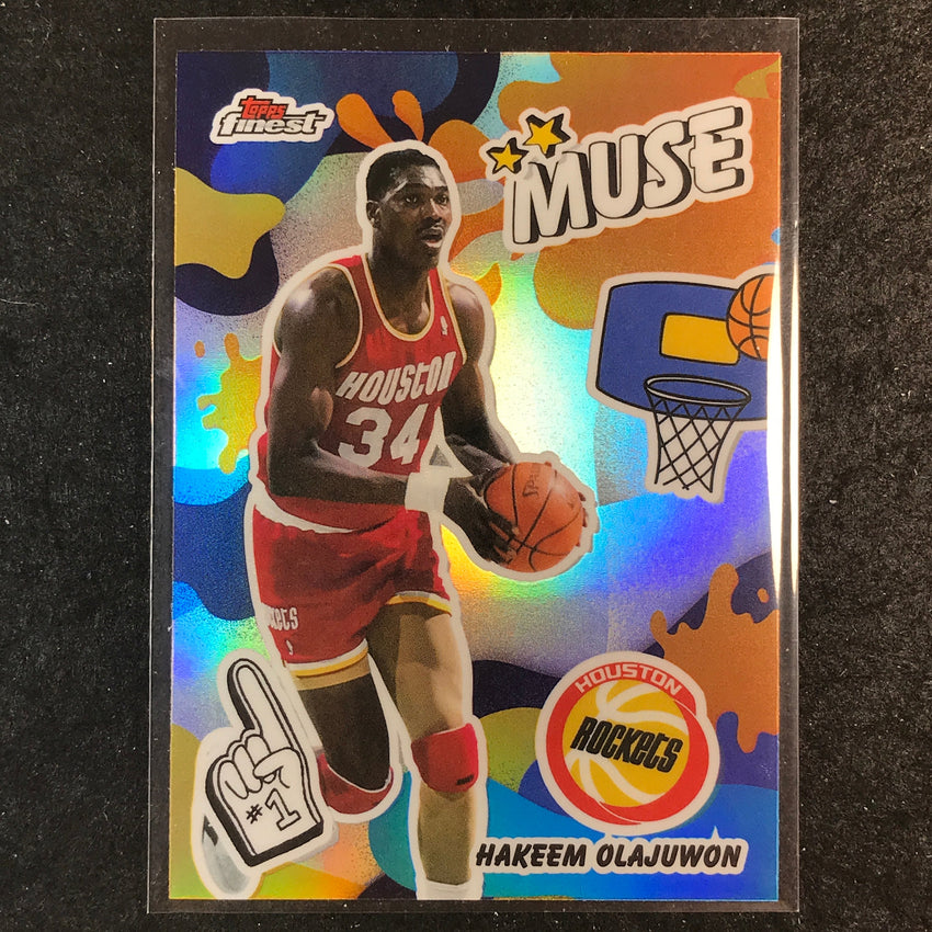 2025-26 Topps Finest HAKEEM OLAJUWON Muse Refractor #17
