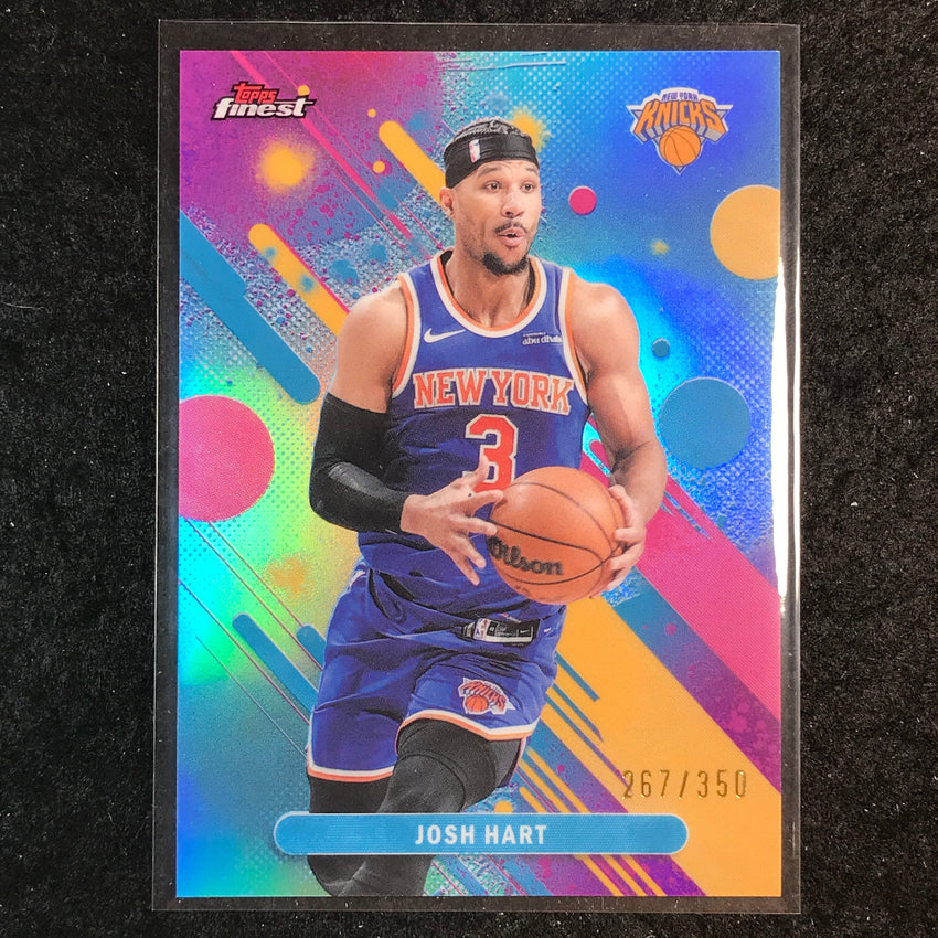 2025-26 Topps Finest JOSH HART Common Sky Blue 267/350 #28