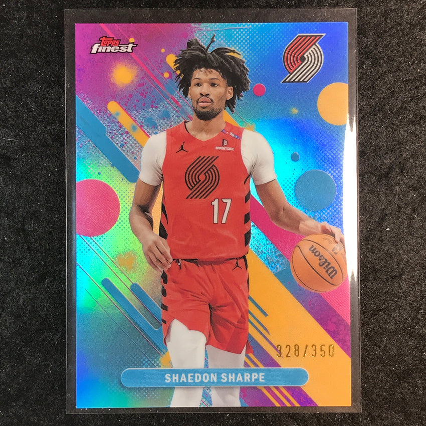 2025-26 Topps Finest SHAEDON SHARPE Common Sky Blue 328/350 #70
