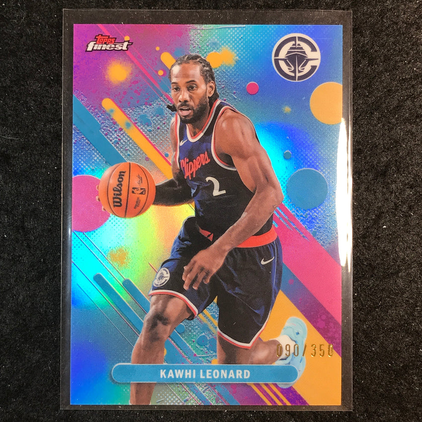 2025-26 Topps Finest KAWHI LEONARD Common Sky Blue 90/350 #77