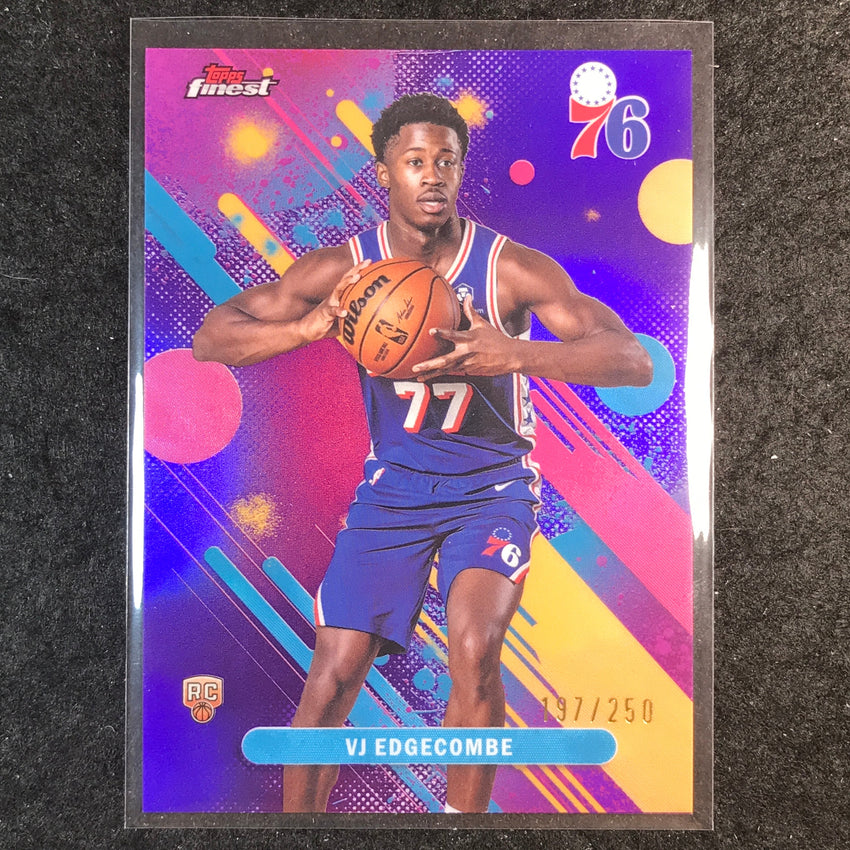 2025-26 Topps Finest VJ EDGECOMBE Common Rookie Purple 197/250 #3