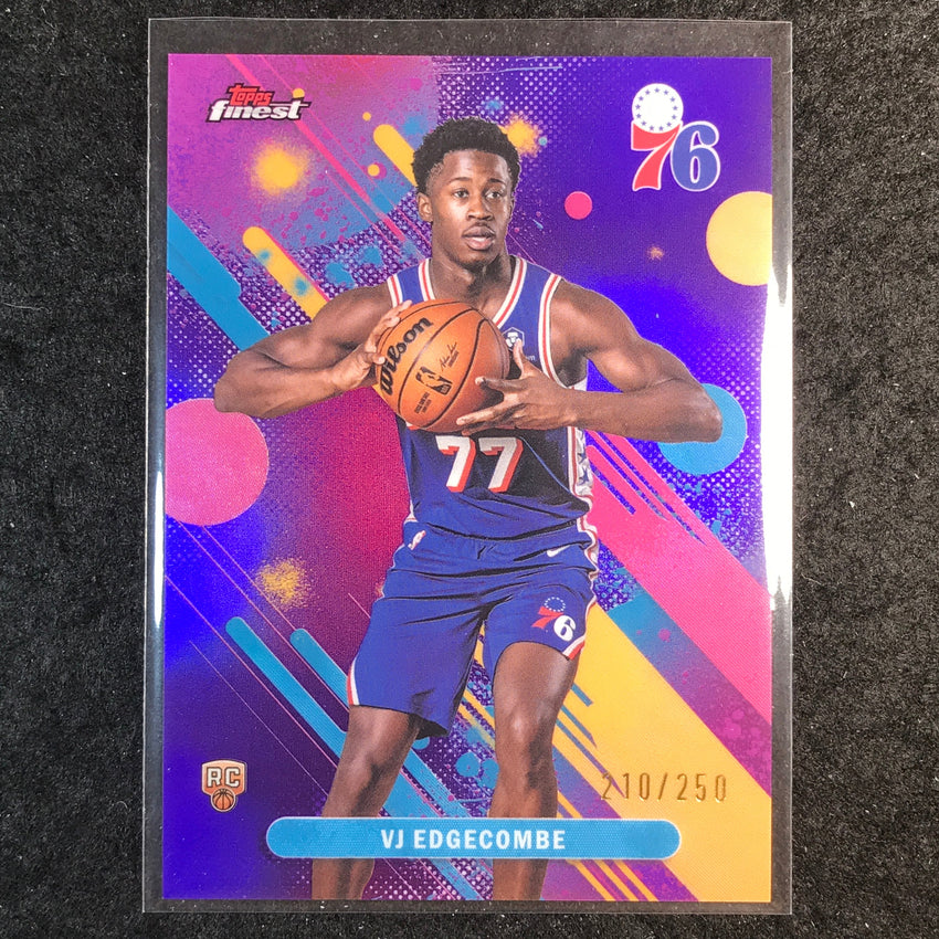 2025-26 Topps Finest VJ EDGECOMBE Common Rookie Purple 210/250 #3