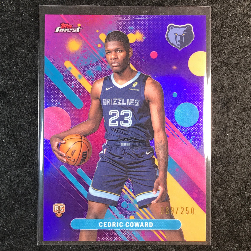 2025-26 Topps Finest CEDRIC COWARD Common Rookie Purple 89/250 #11