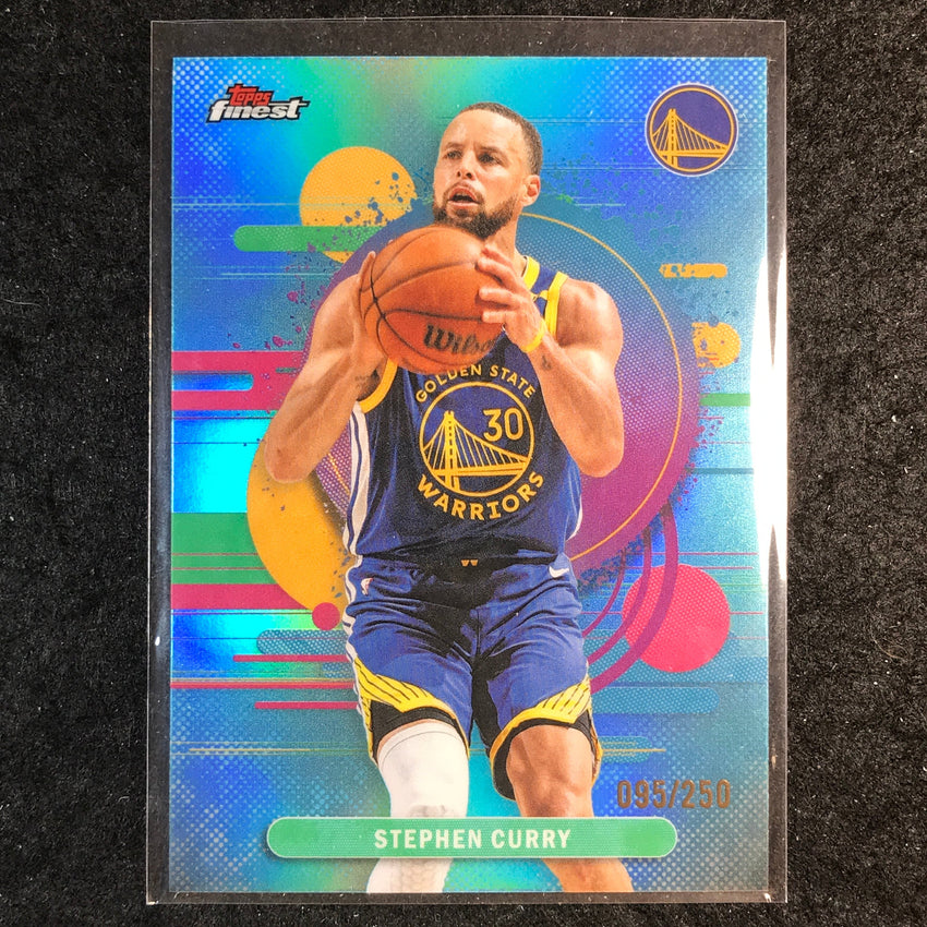 2025-26 Topps Finest STEPHEN CURRY Uncommon Sky Blue 95/250 #163