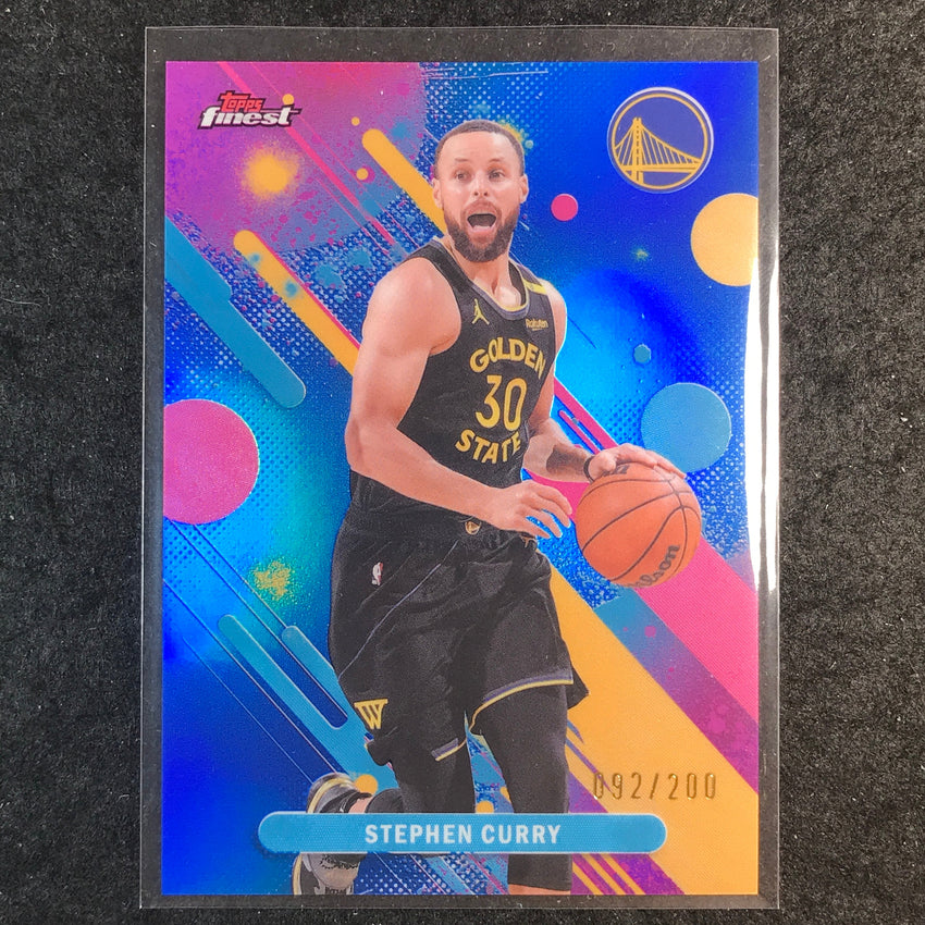 2025-26 Topps Finest STEPHEN CURRY Common Blue 92/200 #74