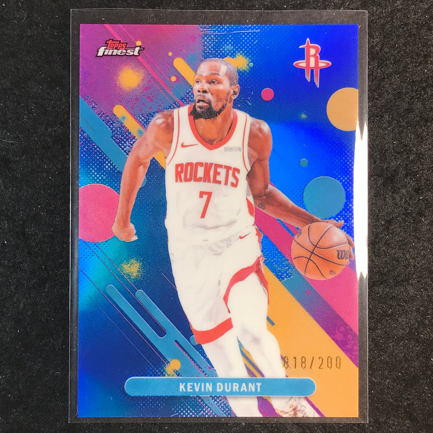 2025-26 Topps Finest KEVIN DURANT Common Blue 18/200 #83