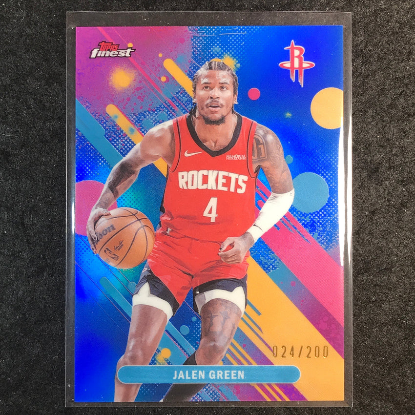 2025-26 Topps Finest JALEN GREEN Common Blue 24/200 #90